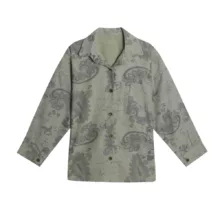 شومیز آستین بلند یقه برگردان زنانه مدل FD777 رنگ سبز