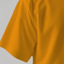 تیشرت اورسایز آستین کوتاه زنانه مدل باکسی طرح گربه های آویز رنگ پرتقالی