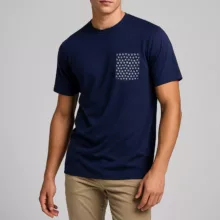 تی شرت آستین کوتاه مردانه رانژ مدل   جیب دار کد 22RA02D05M-2451-01