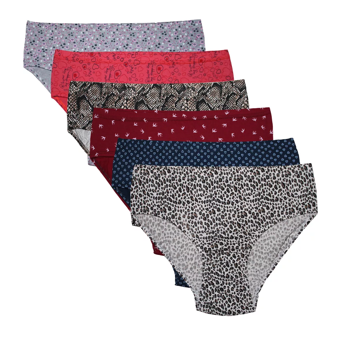 شورت زنانه چیندکا مدل پنبه ای کد 103 مجموعه 6 عددی