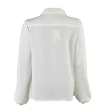 شومیز آستین بلند یقه برگردان زنانه مدل MDSS-CH1456 رنگ سفید