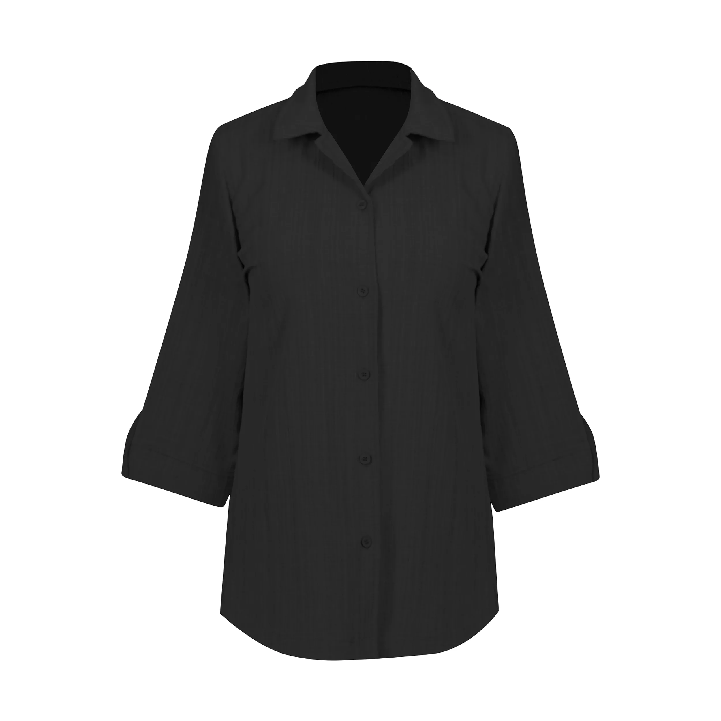 شومیز آستین بلند زنانه بنیس مدل 34150202 رنگ مشکی