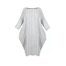 پیراهن یقه گرد زنانه سرژه مدل 206424 رنگ آبی