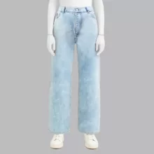 شلوار جین زنانه مدل نیم بگ