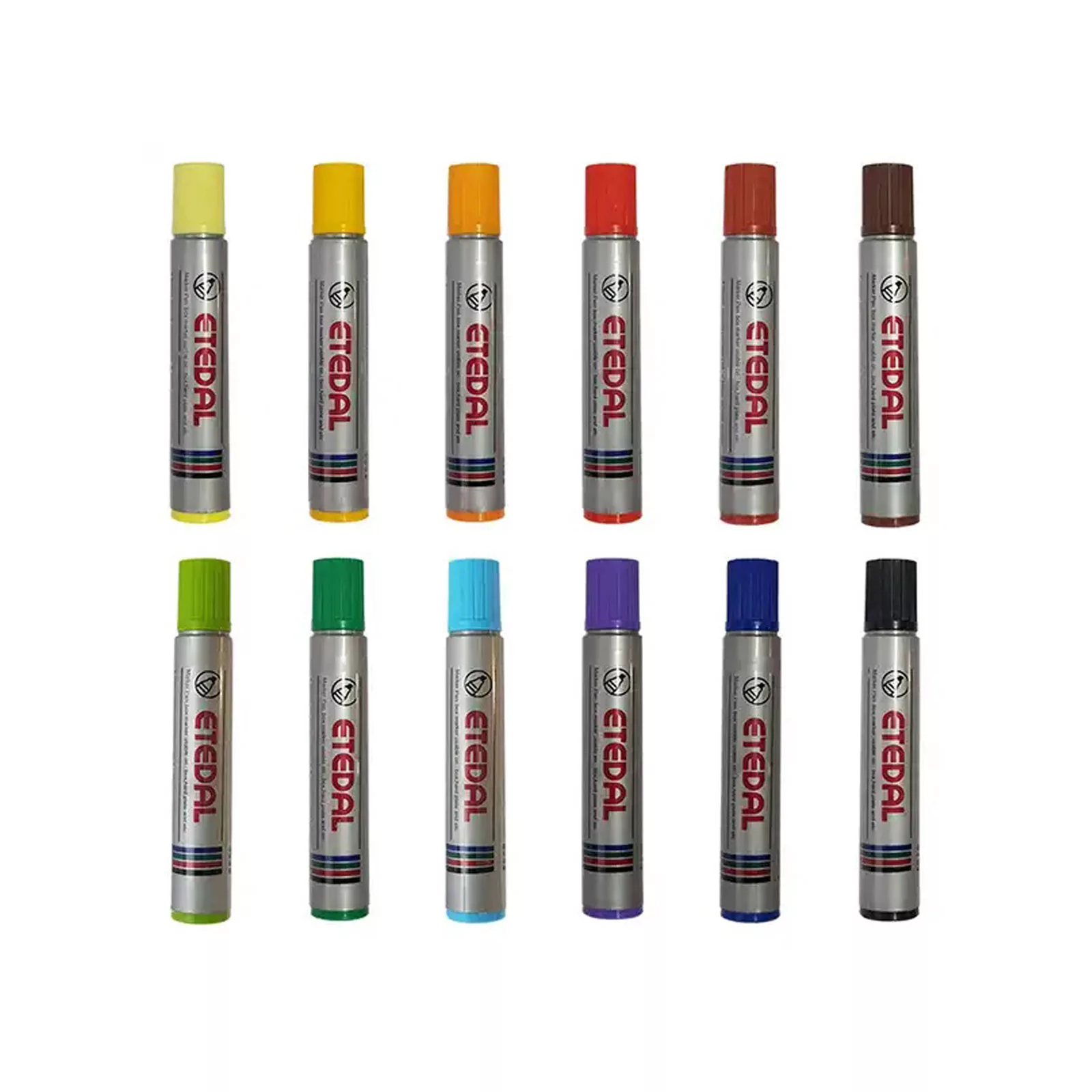 ماژیک اعتدال مدل کالیگرافی سر کج کد 600 بسته 12 عددی