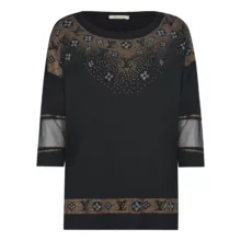 بلوز آستین سه ربع زنانه ایسکارا مدل 303