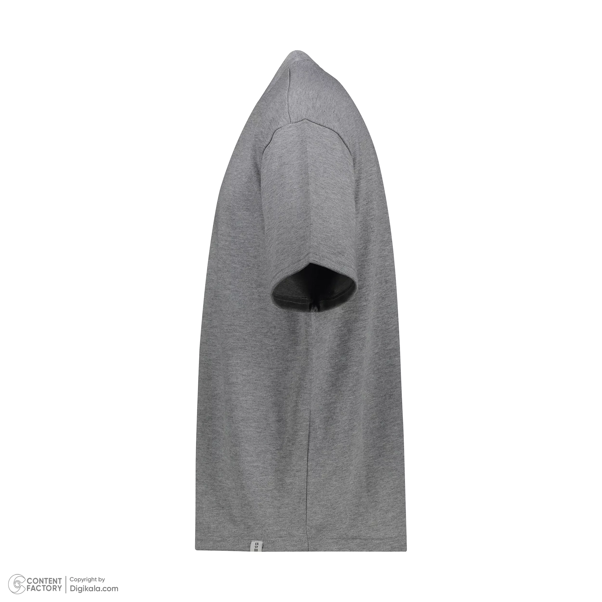 تی شرت آستین کوتاه مردانه ایزی دو مدل 0177 رنگ طوسی