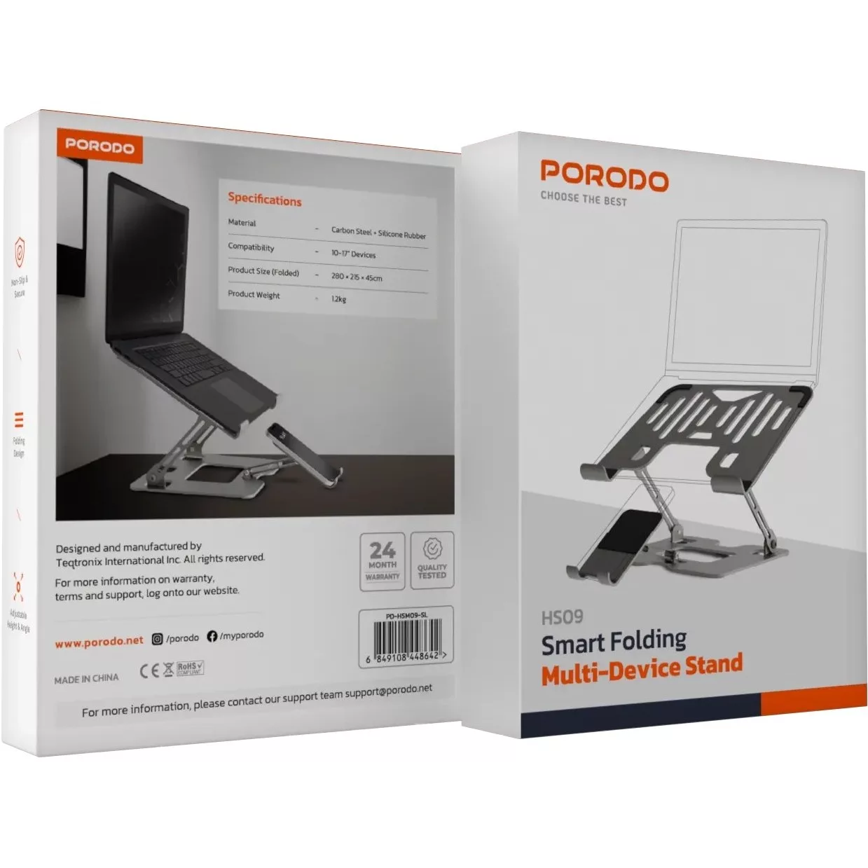 پایه نگهدارنده لپ تاپ پرودو مدل PD-HSM09-SL