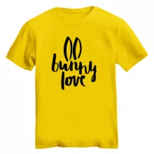 تی شرت آستین کوتاه زنانه مدل خرگوش‌ کد ۳ رنگ زرد