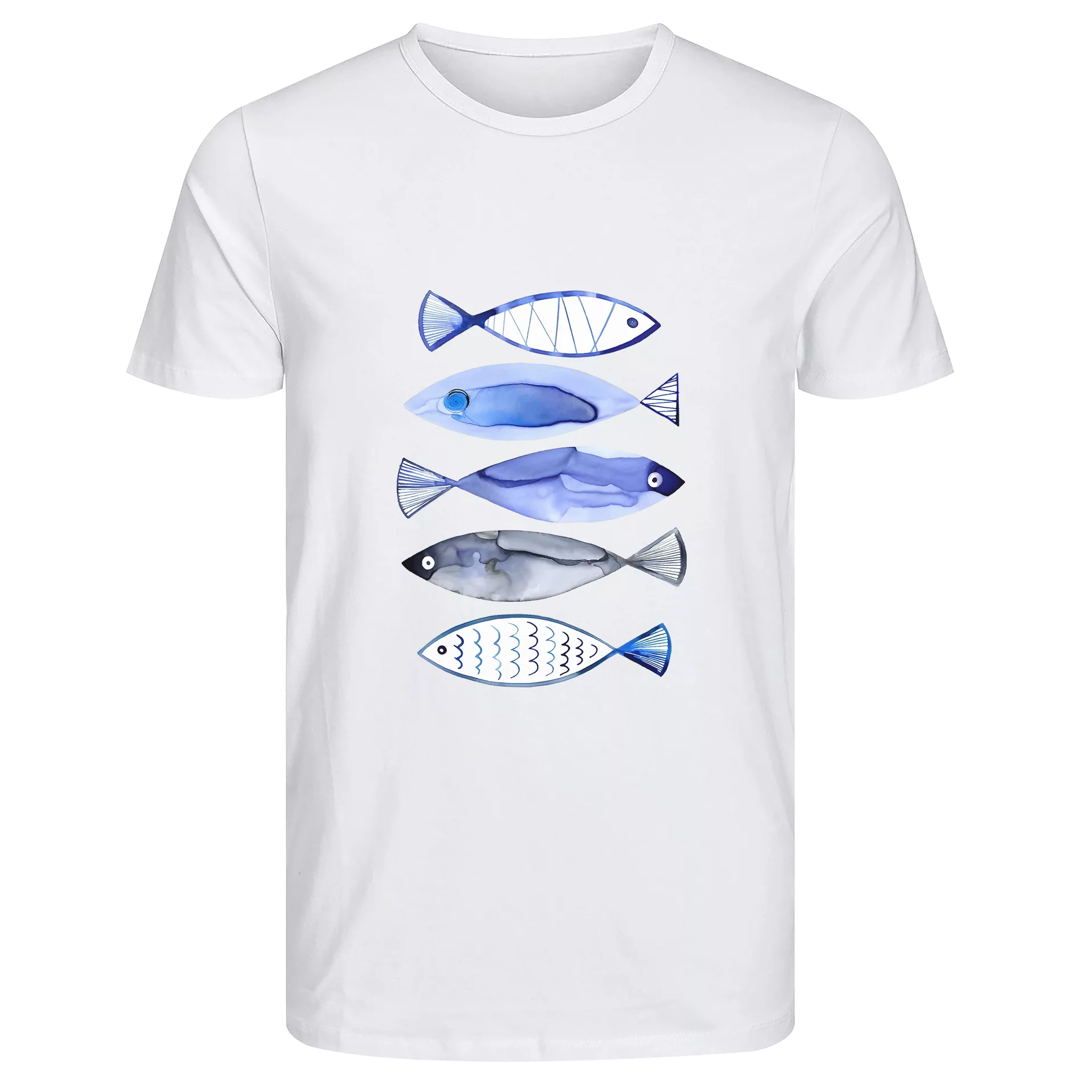 تی‌شرت آستین کوتاه زنانه مدل ماهی کد 002