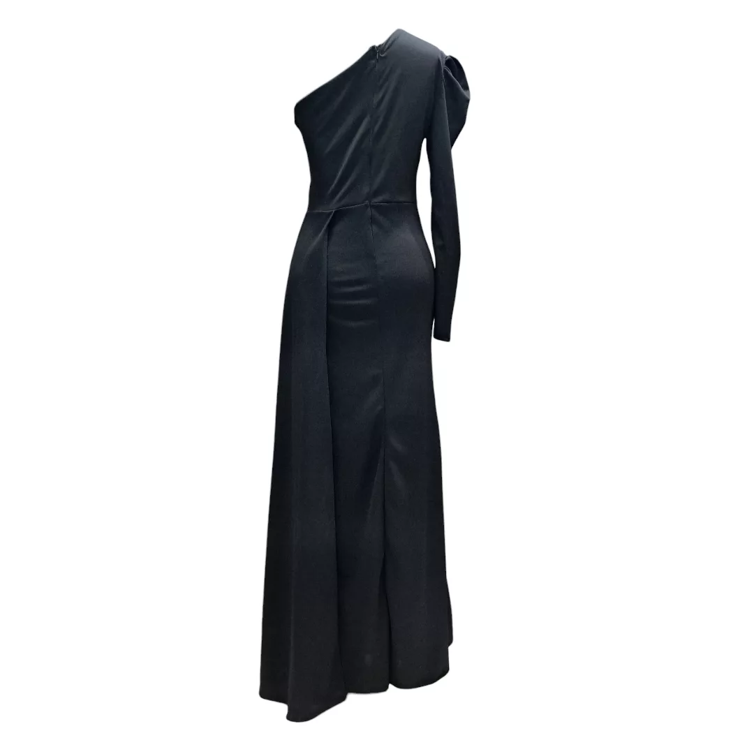 پیراهن یقه رومی زنانه مدل 10524 رنگ مشکی