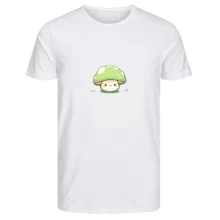 تی‌شرت آستین کوتاه زنانه مدل قارچ رنگ سفید