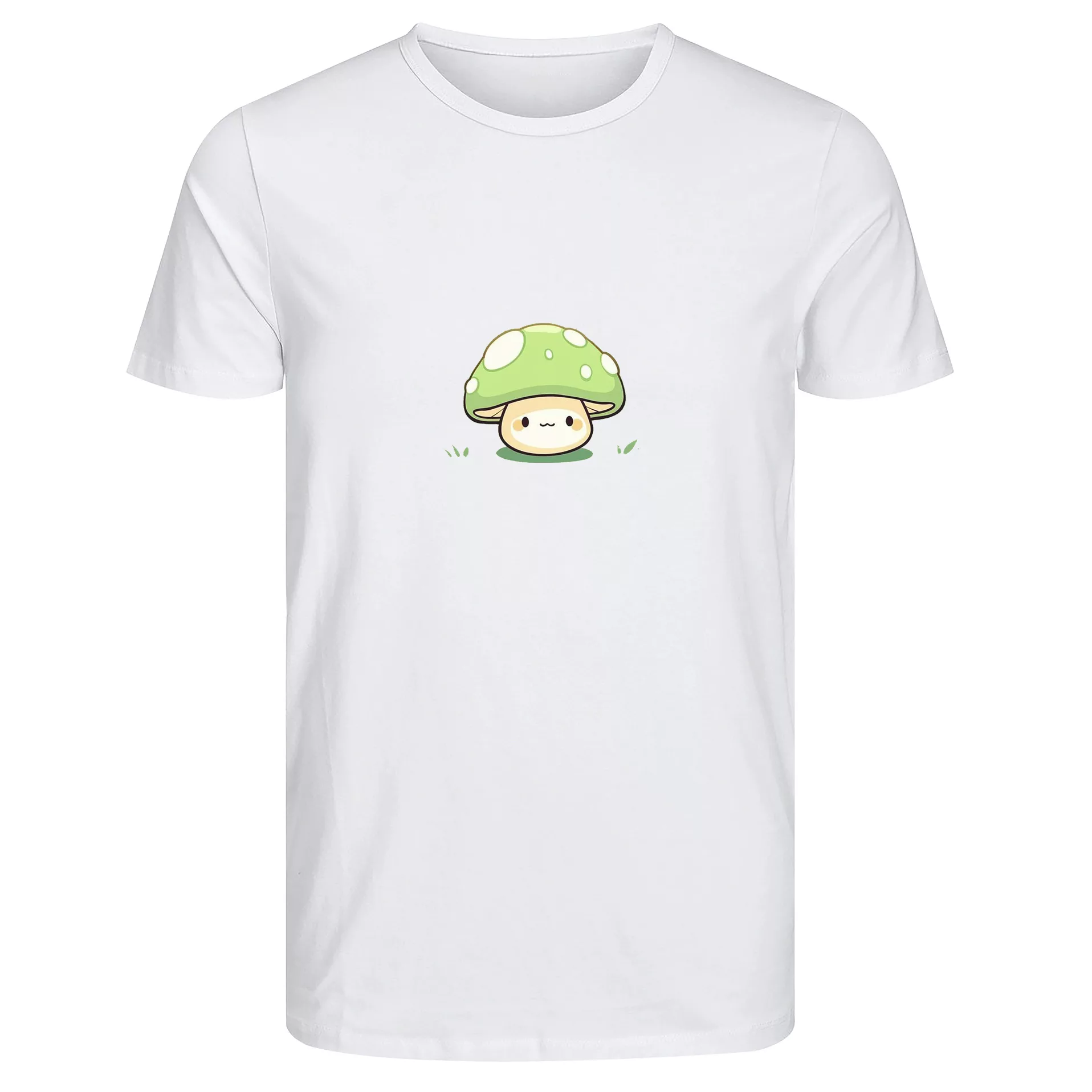 تی‌شرت آستین کوتاه زنانه مدل قارچ رنگ سفید