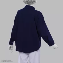 شومیز آستین بلند یقه برگردان زنانه دیجی استایل اسنشیال مدل cbK-44 رنگ سرمه ای