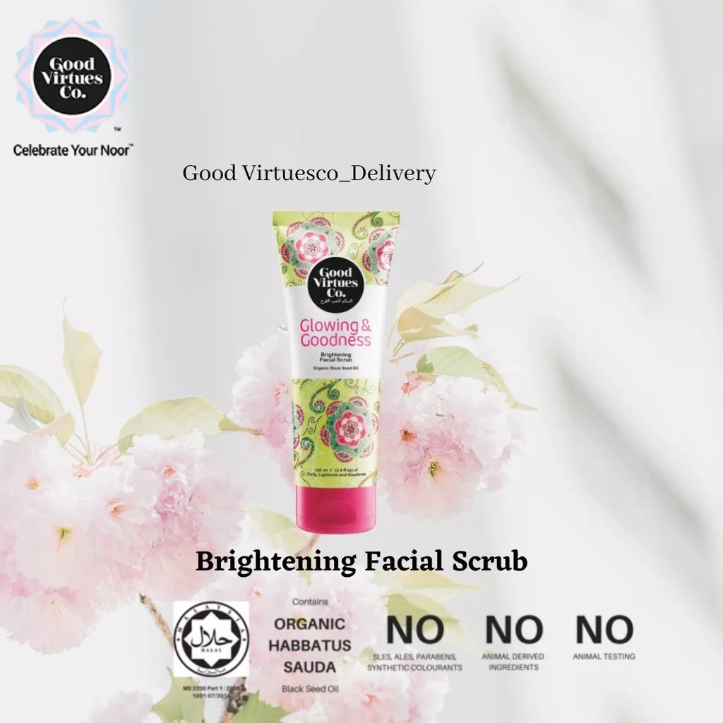 کرم لایه بردار گود ورچو مدل Brightening Facial Scrub حجم 100 میلی لیتر