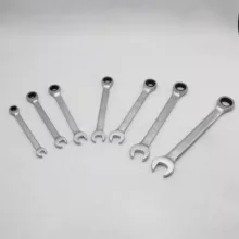 آچار یکسر تخت و یکسر رینگی جغجغه ای لورد مدل YP-8-19MM مجموعه 7 عددی