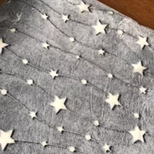 پتو مدل شبنما طرح ستاره دو نفره سایز 240x220 سانتی متر