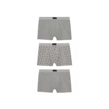 شورت پادار مردانه دن الگدن مدل PB37 SGRY PGRY بسته 3 عددی