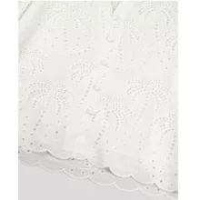 شومیز آستین سه ربع یقه هفت زنانه مدل SB-SS-304453 رنگ سفید