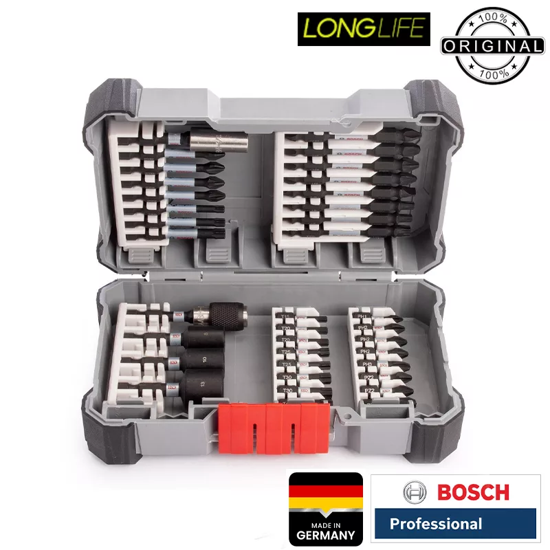 سرپیچ گوشتی بوش مدل فشار قوی مدل BOX 36 IMPACT CONTROL مجموعه 36 عددی