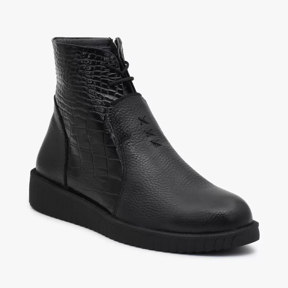 نیم بوت زنانه چرم تهران مدل H8