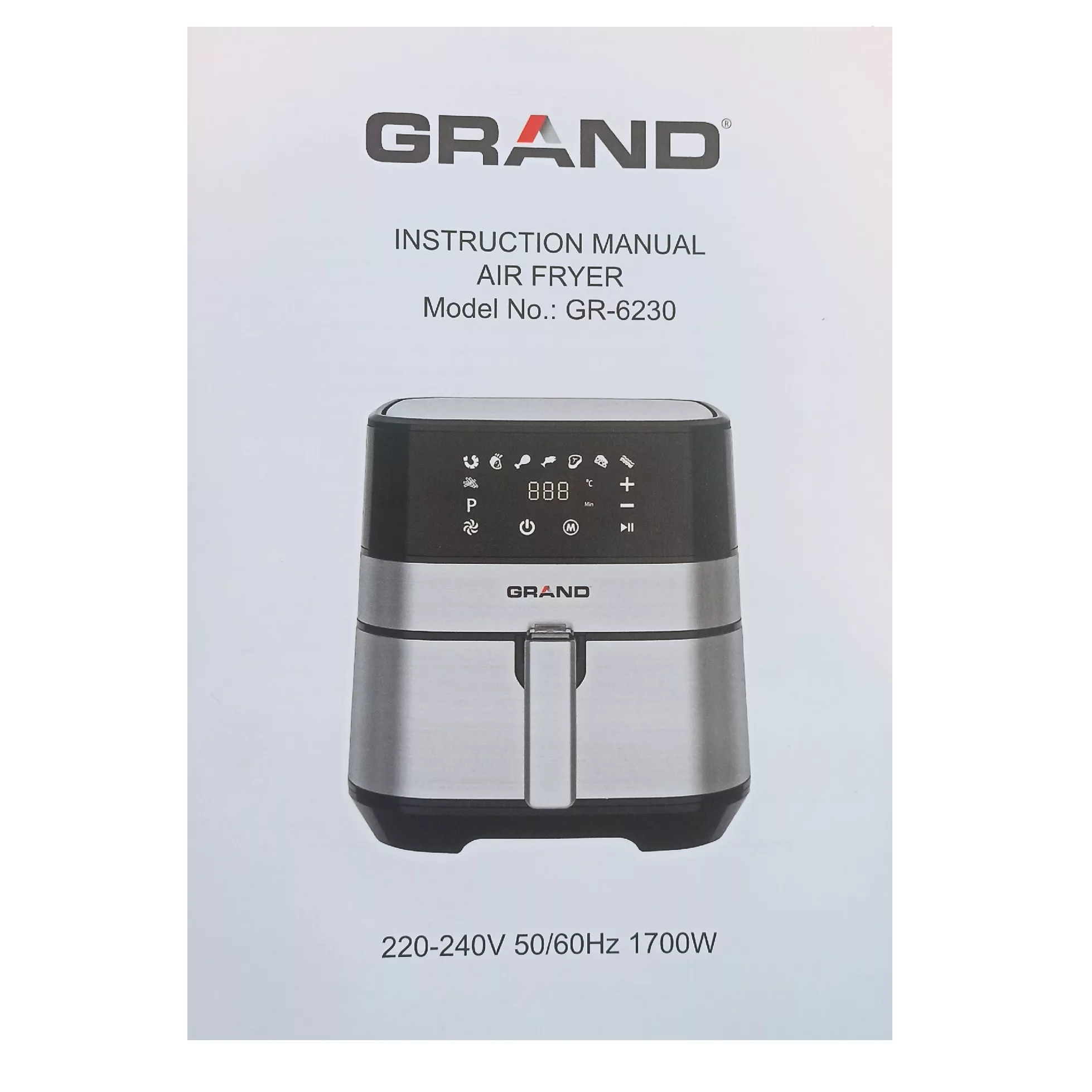 سرخ کن بدون روغن گرند مدل GR-6230