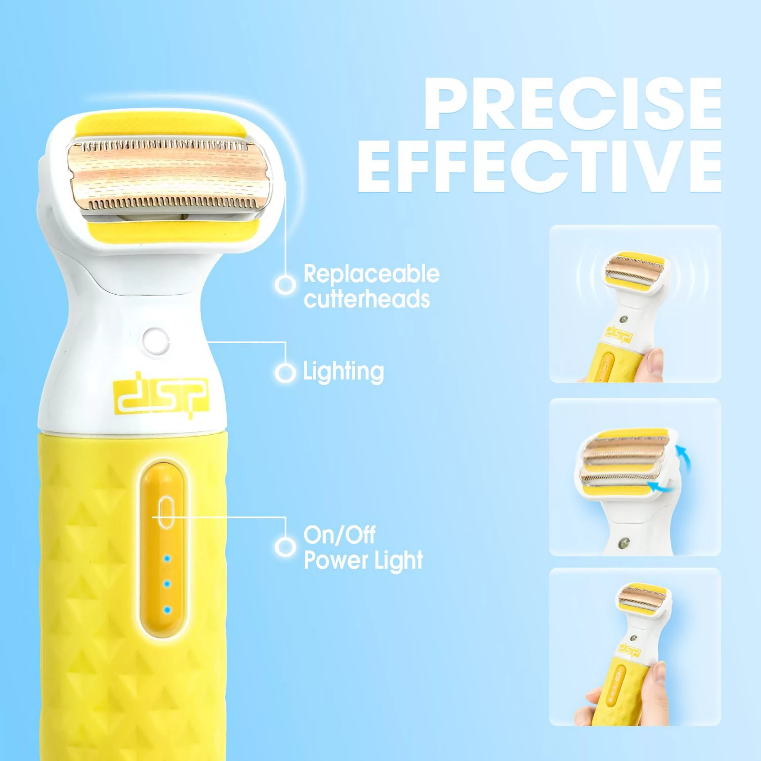 ست اصلاح موی بدن بانوان شارژی دی اس پی مدل 80155