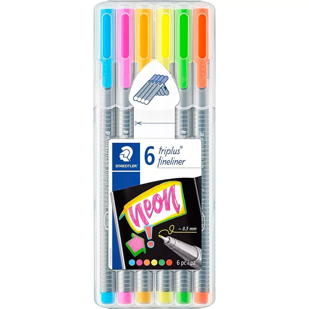 روان نویس استدلر مدل NEON مجموعه 6 عددی