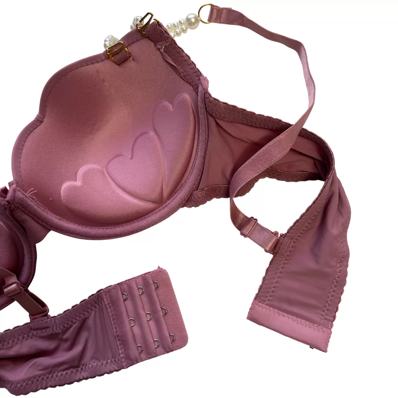 ست شورت و سوتین زنانه مدل هارنسی مرواریدی