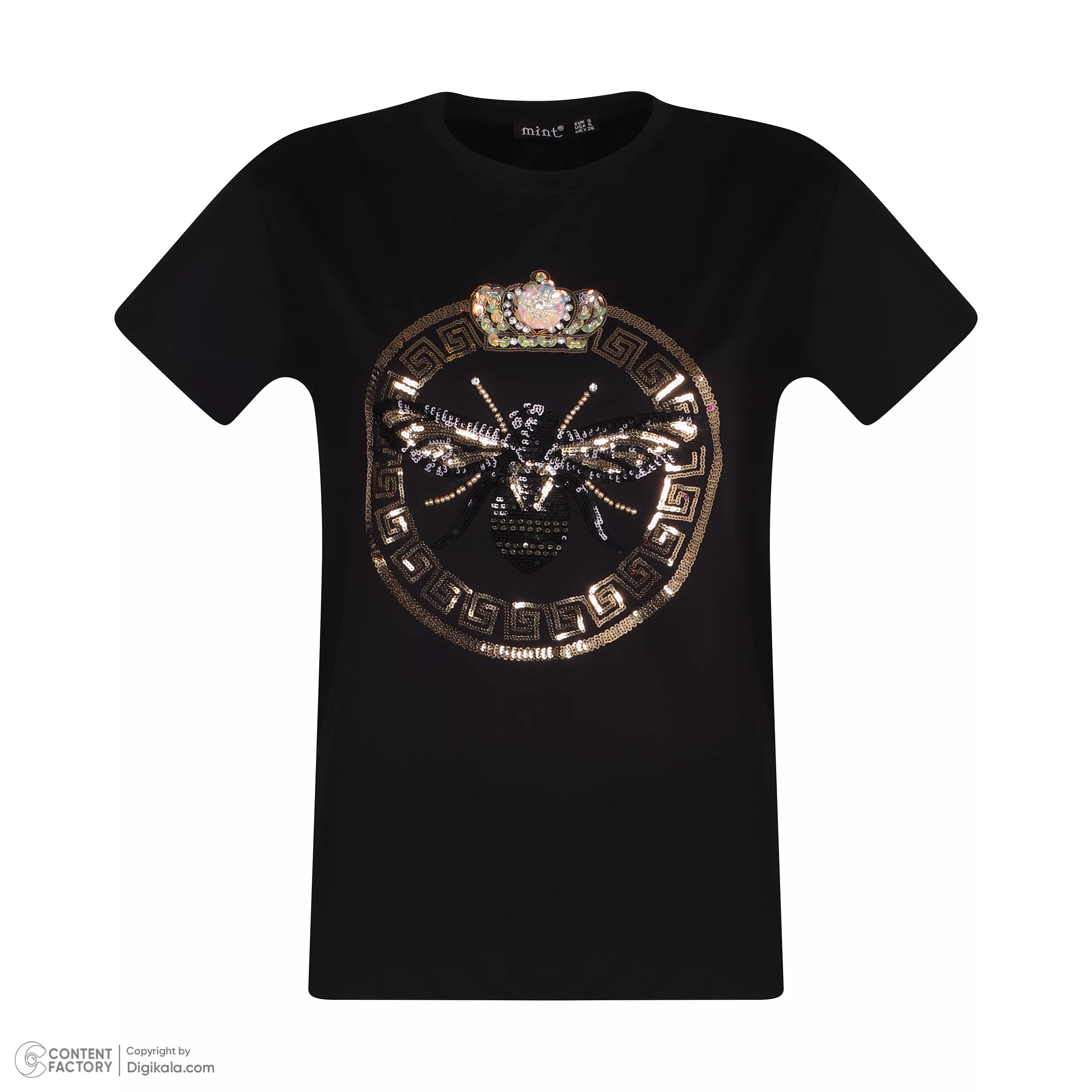 تی شرت آستین کوتاه زنانه مینت مدل 004