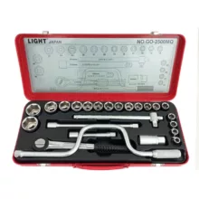 مجموعه 25 عددی آچار و سری بکس لایت مدل GO-2500MQ