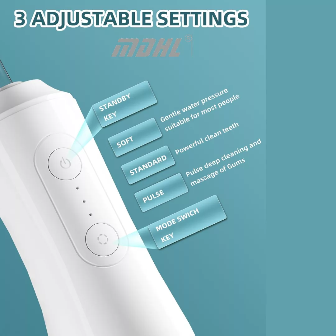 دستگاه شست و شوی دهان و دندان شارژی ام دی اچ ال مدل MD-9819 به همراه 4 سری