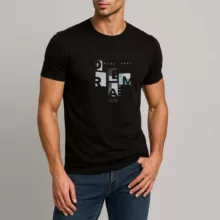 تی شرت آستین کوتاه مردانه باینت مدل 2261793 رنگ مشکی