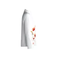 شومیز آستین بلند زنانه مدل لینن چاپی فلورا