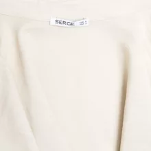 شومیز آستین کوتاه یقه انگلیسی زنانه سرژه مدل 207369 رنگ کرم