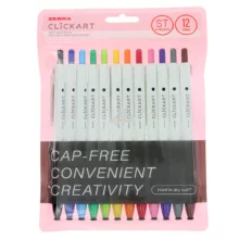 ماژیک علامت گذار زبرا مدل CLICKART ST بسته 12 عددی