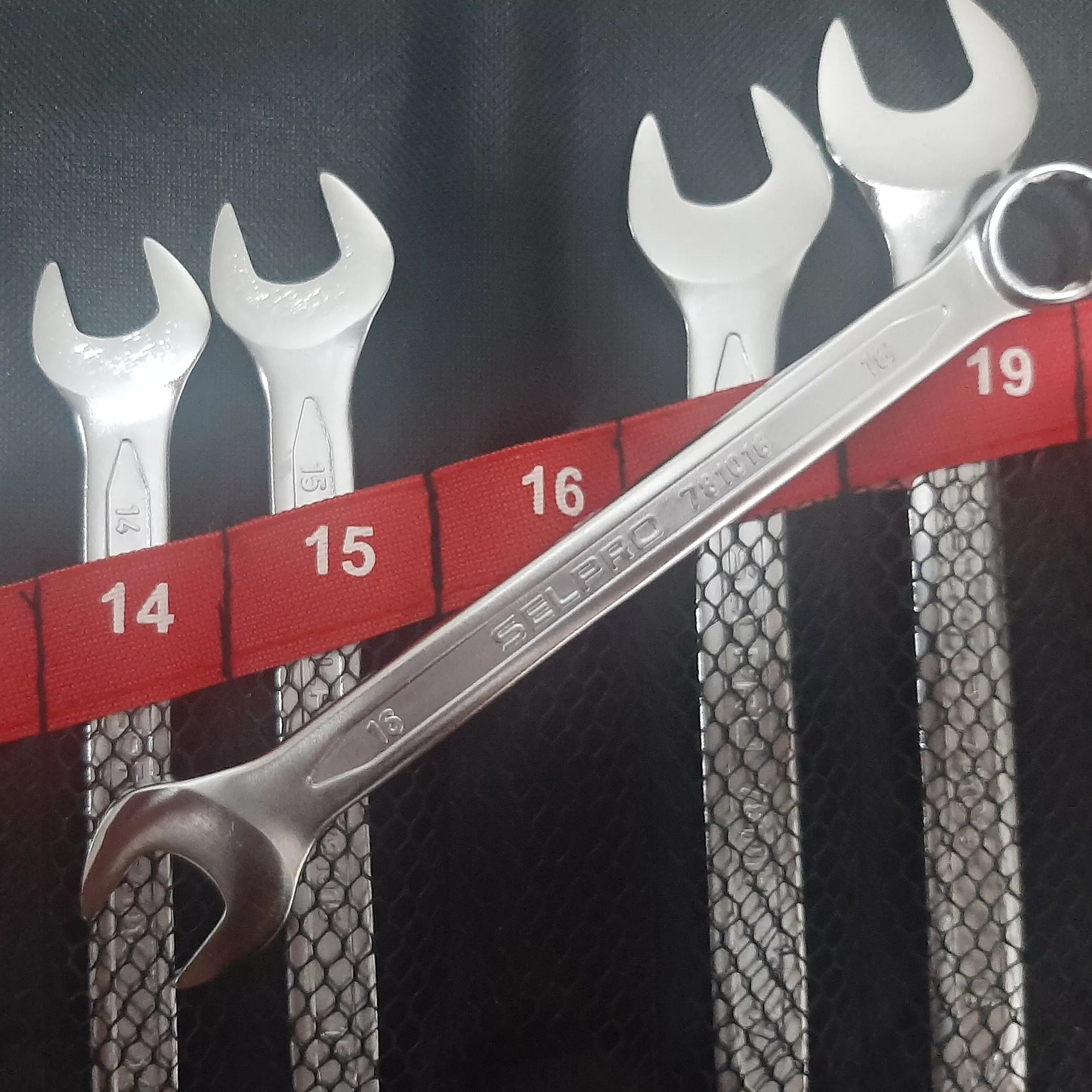 آچار یکسر تخت و یکسر رینگی سلپرو مدل 781512 مجموعه 12 عددی