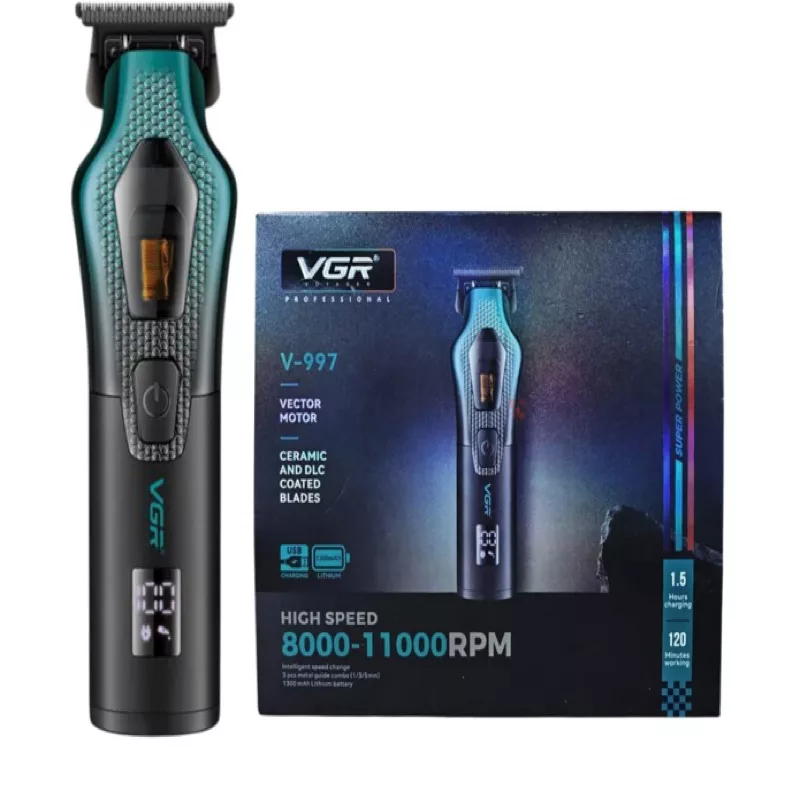 ماشین اصلاح موی سر و صورت شارژی وی جی ار مدل V-997