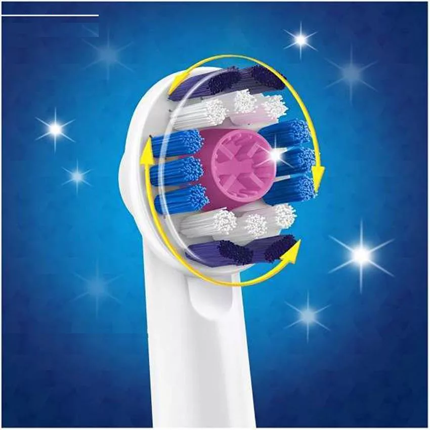 سری یدک مسواک برقی اورال-بی مدل 3D White بسته 4 عددی