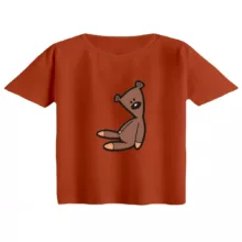 کراپ تی‌شرت آستین کوتاه زنانه مدل عروسک مستربین