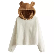 ست هودی و شلوار زنانه مدل بگ طرح مولتی کالر