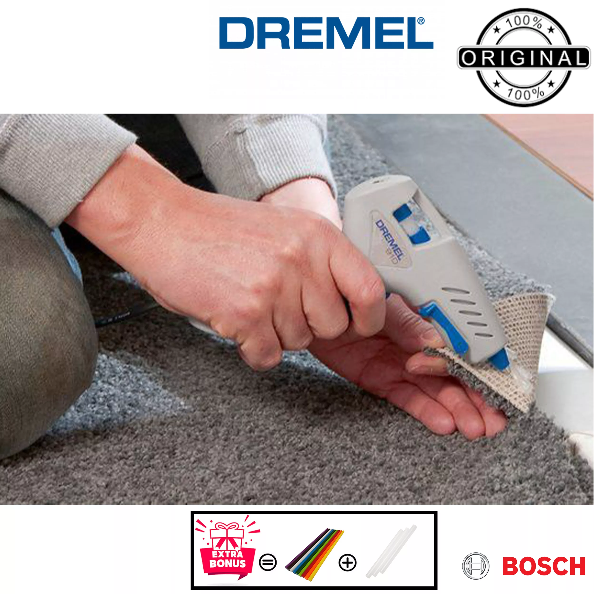 گان چسب حرارتی درمل مدل فوق حرفه ای Dremel Glue Gun 910 - 165 °C