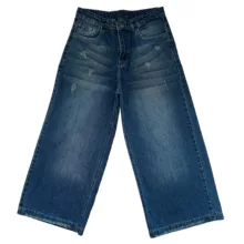 شلوار جین واید لگ زنانه مدل MN12D