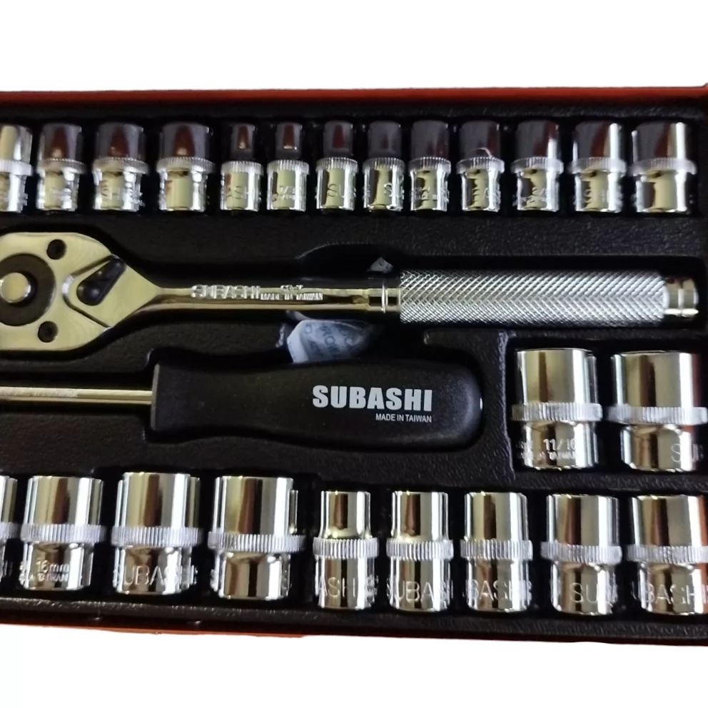 آچار بکس جغجغه ای سوباشی مدل 10-47-SUB 40 مجموعه 40 عددی