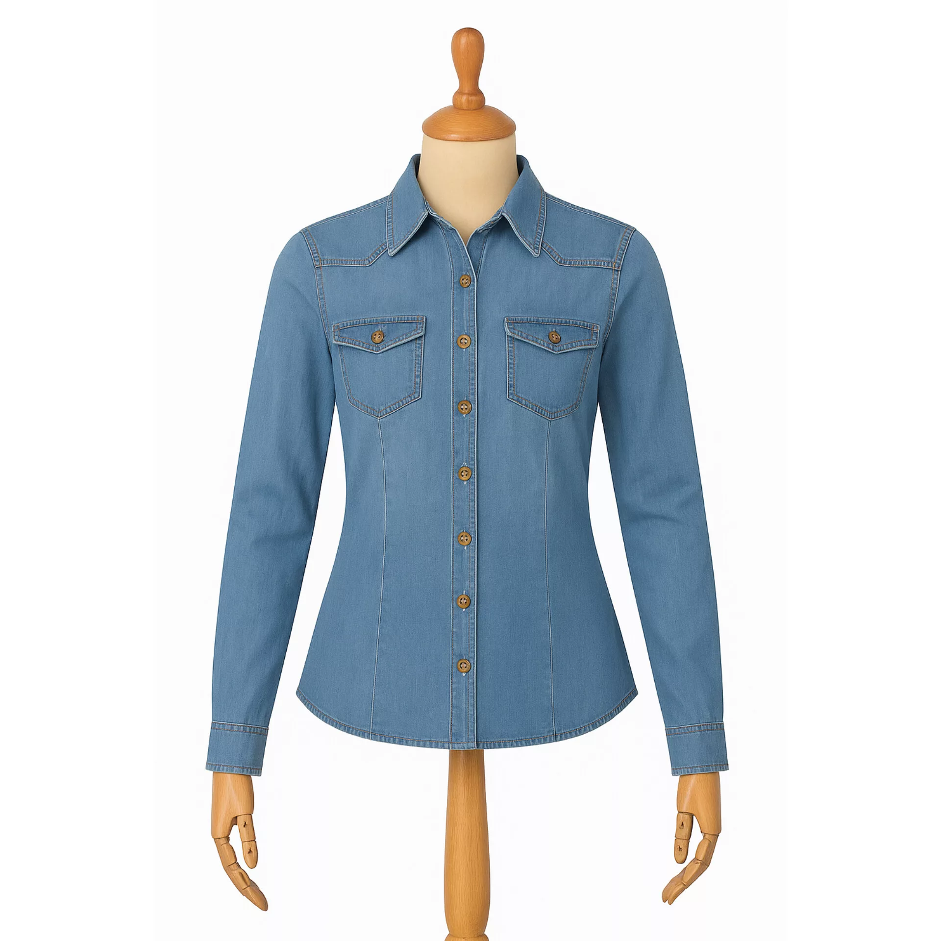 شومیز آستین بلند یقه برگردان زنانه کد 1119