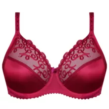 سوتین زنانه شاندرمن مدل فنردار کد 5080-2385-610 رنگ زرشکی