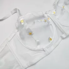 ست شورت و سوتین زنانه مکسوریا مدل توری شیشه ای بابونه کد 14201