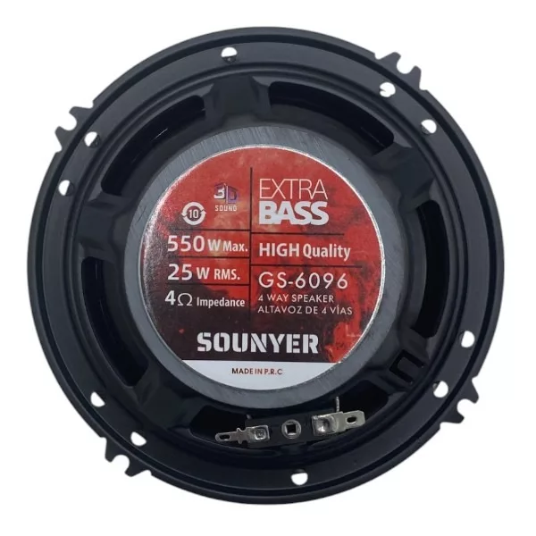 اسپیکر درب جلو راست خودرو سونیر مدل GS-6096 سایز 6 اینچ بسته دو عددی