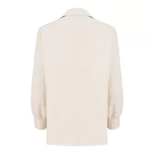 شومیز آستین بلند زنانه السانا مدل هوناز کد 217209 رنگ شیری