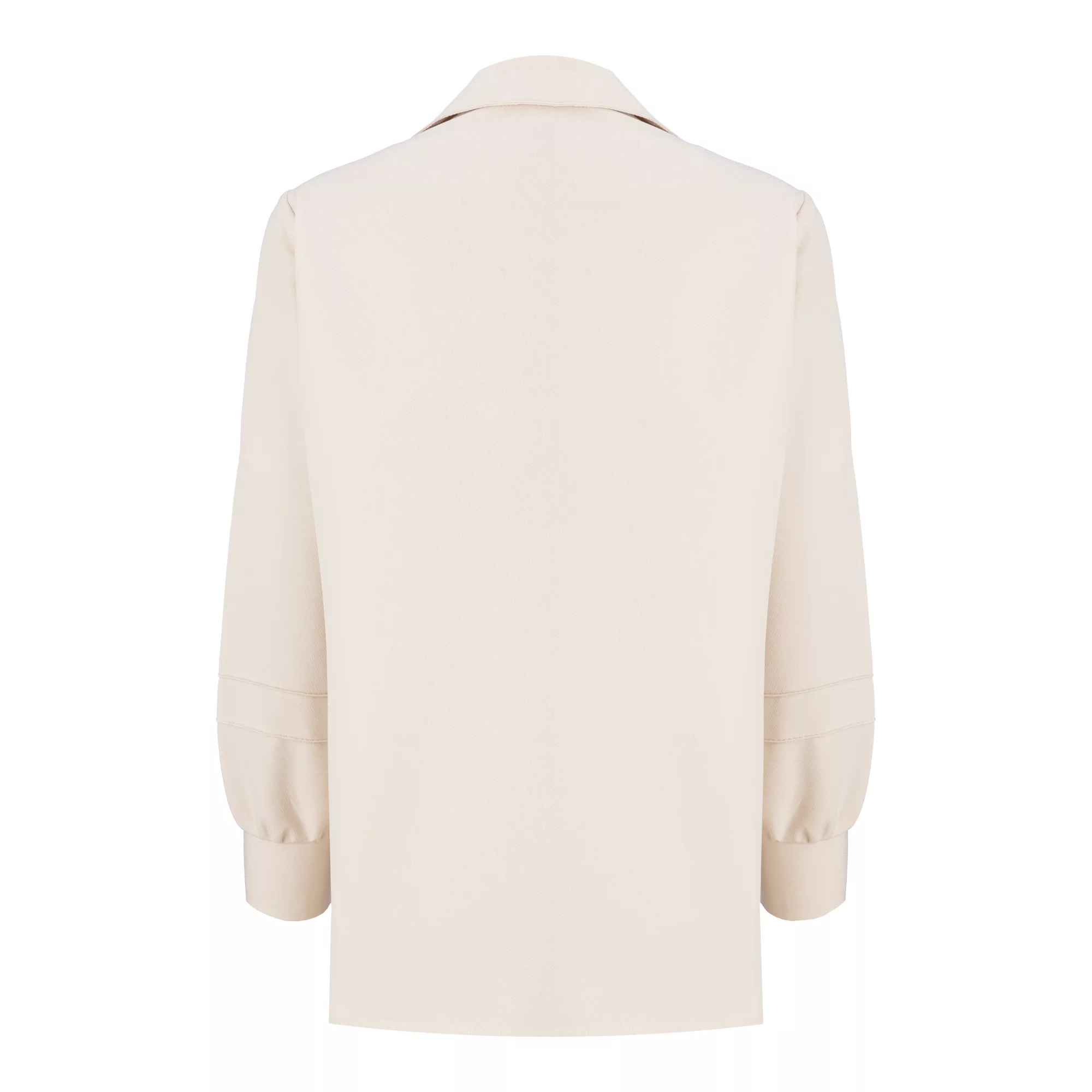 شومیز آستین بلند زنانه السانا مدل هوناز کد 217209 رنگ شیری